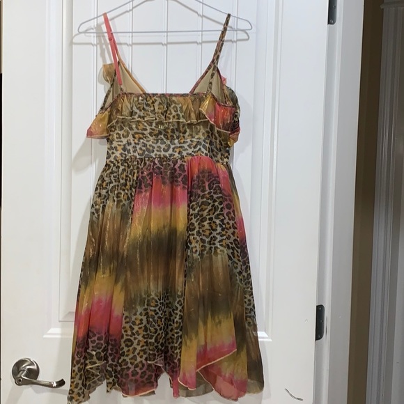 Two tone leopard print dress - Picture 3 of 3